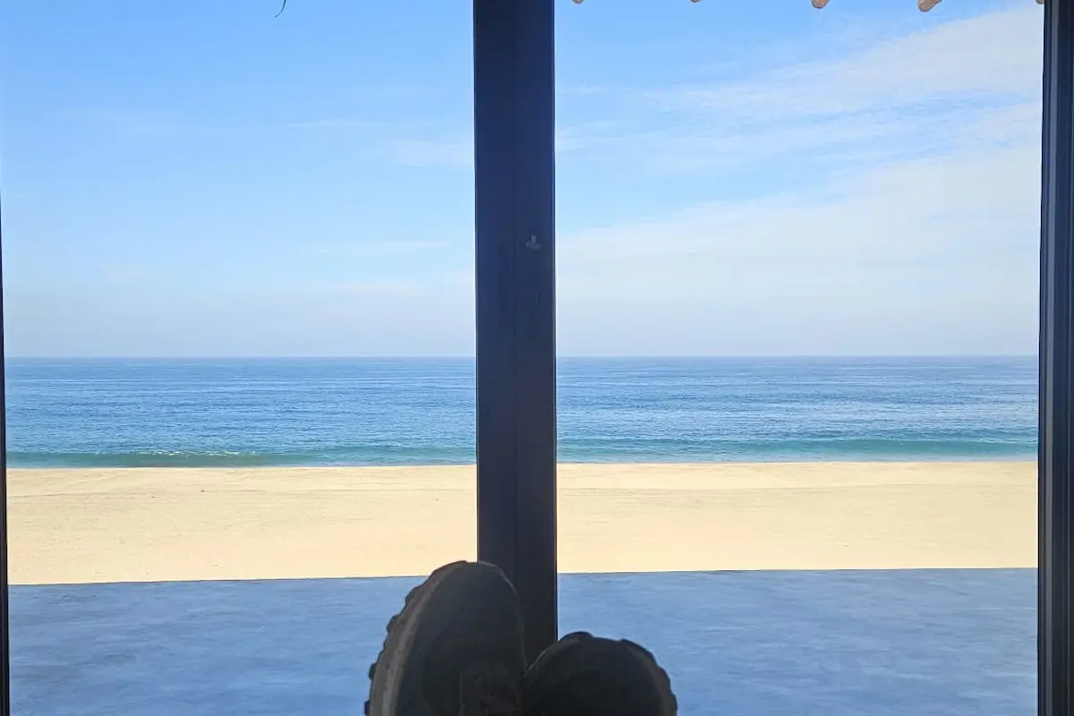 Guest relaxing with an ocean view