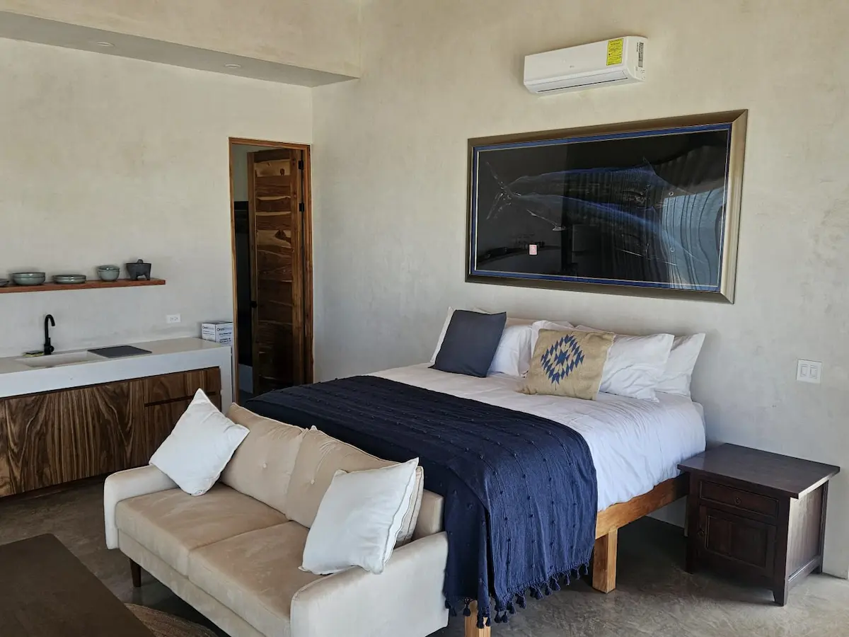 Ocean-facing suite at Casa Del Perro